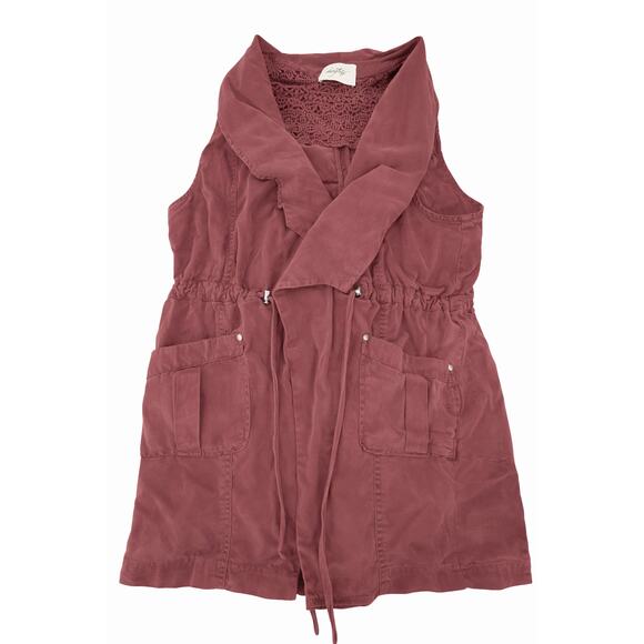 Daytrip Jackets & Blazers - Daytrip Mauve Lyocell Utility Vest Women’s Small